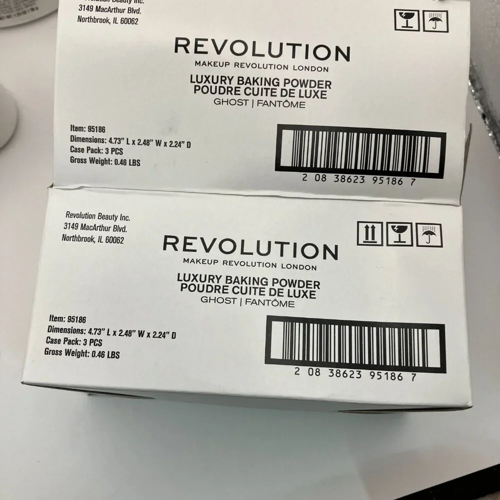 Makeup Revolution Ghost Fantome Luxury Baking Powder 1.23 oz Pack Of 3 Pieces